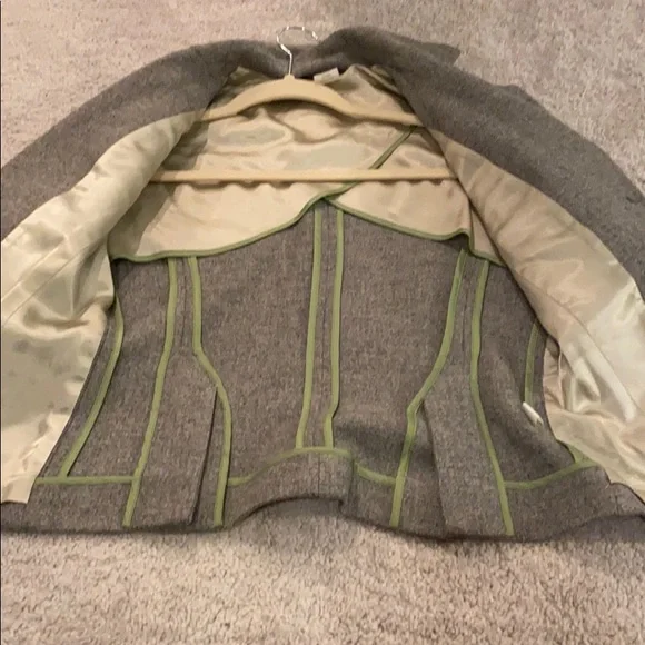 J. Crew Gray Blazer with Brown Buttons - Picture 7 of 9